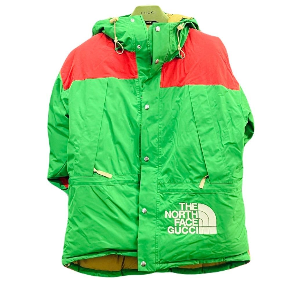 GUCCI x THE NORTH FACE Down Jacket Men's Size L Green x Red | eBay