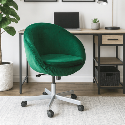 Dark Green Velvet Slipcover – Compatible with IKEA Skruvsta Chair