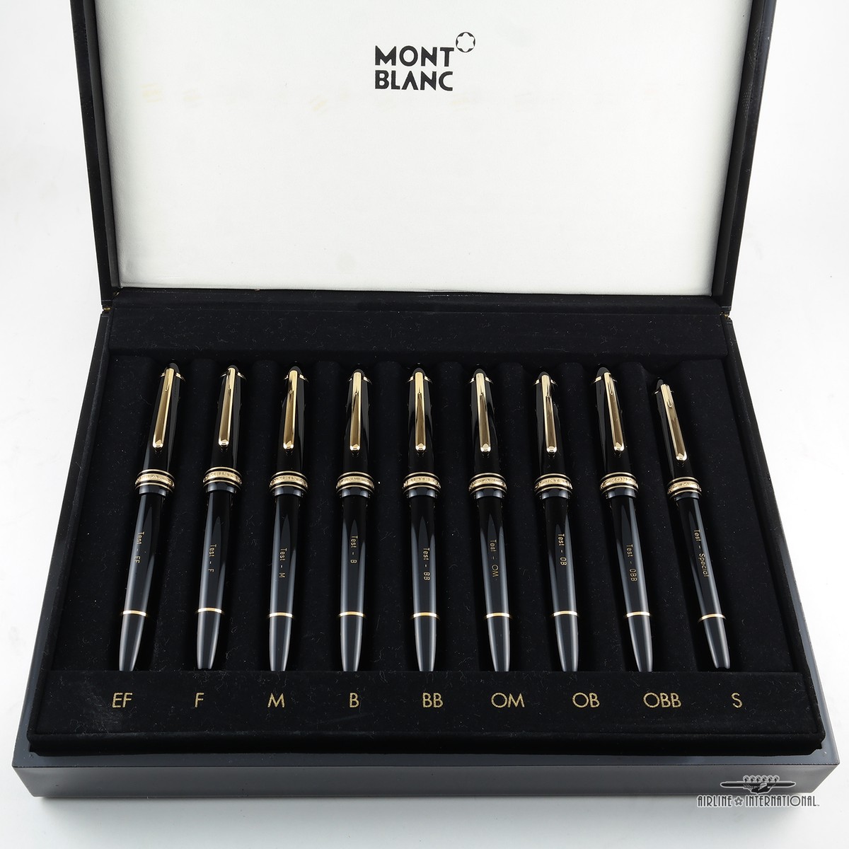 Montblanc Meisterstuck 9 Fountain Pen Tester Nib Selection Set | eBay