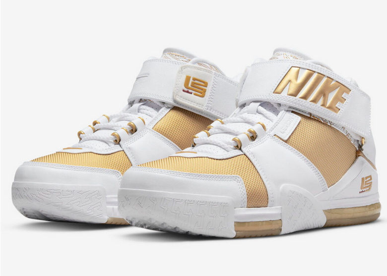 Nike Zoom Lebron 2 Maccabi Lebron James Basketball Sneakers White