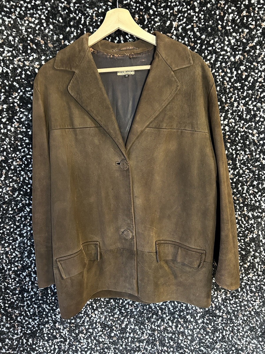 Vintage 50s 60s Adastra Leather Suede Jacket Pilot Hippie Rock