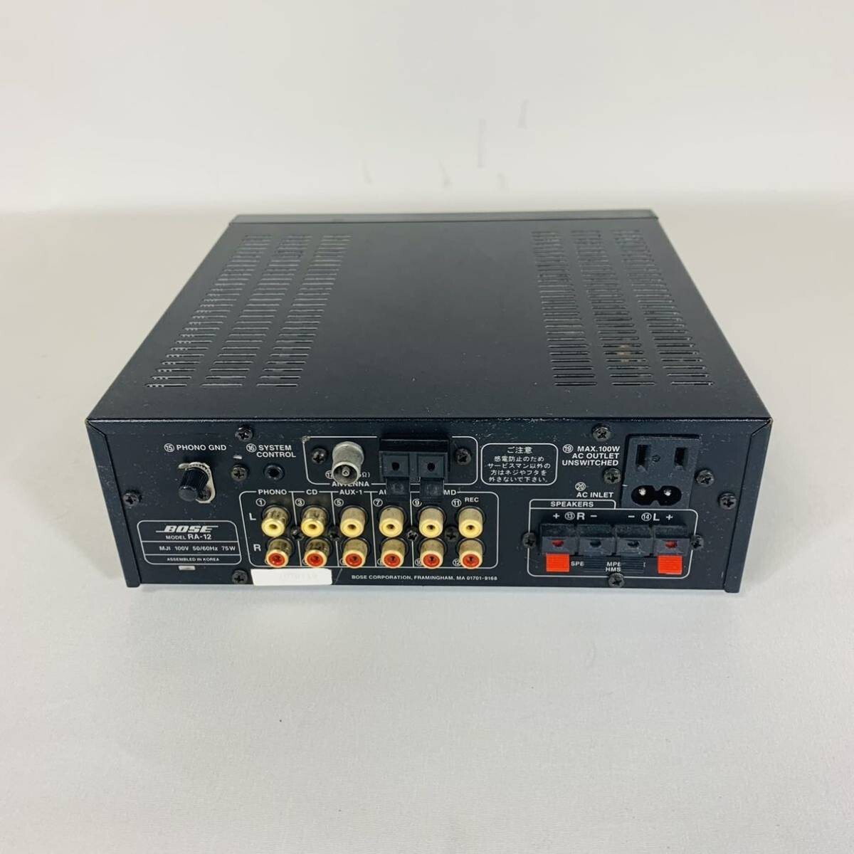 BOSE RA-12 AV Amplifier American Sound System Stereo Receiver Used