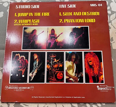 Metallica ‎– Whiplash ,Vinyl, 12