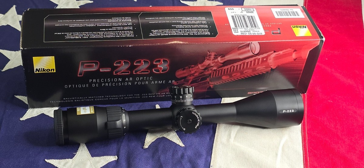 Nikon P-223 3-9x40 Rifle Scope matte BDC 600 Reticle New In Box | eBay