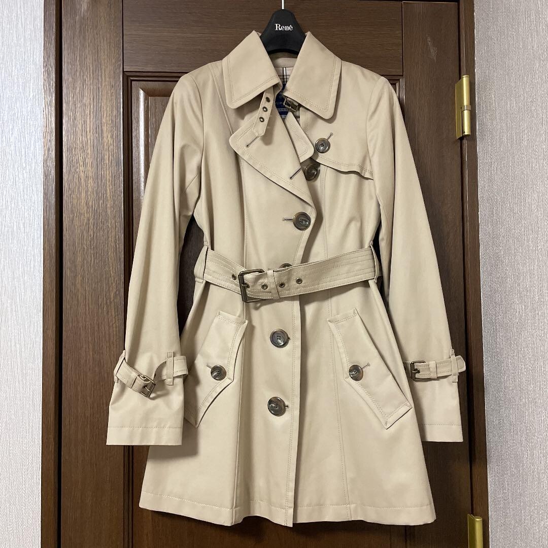 BURBERRY BLUE LABEL アイボリー コート サイズ36 BLUE LABEL BURBERRY