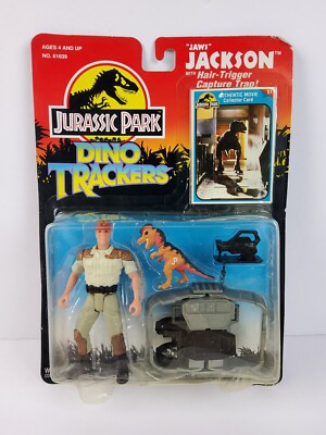 1993 Jurassic Park Dino Trackers Jaws Jackson Figure Dinosaur