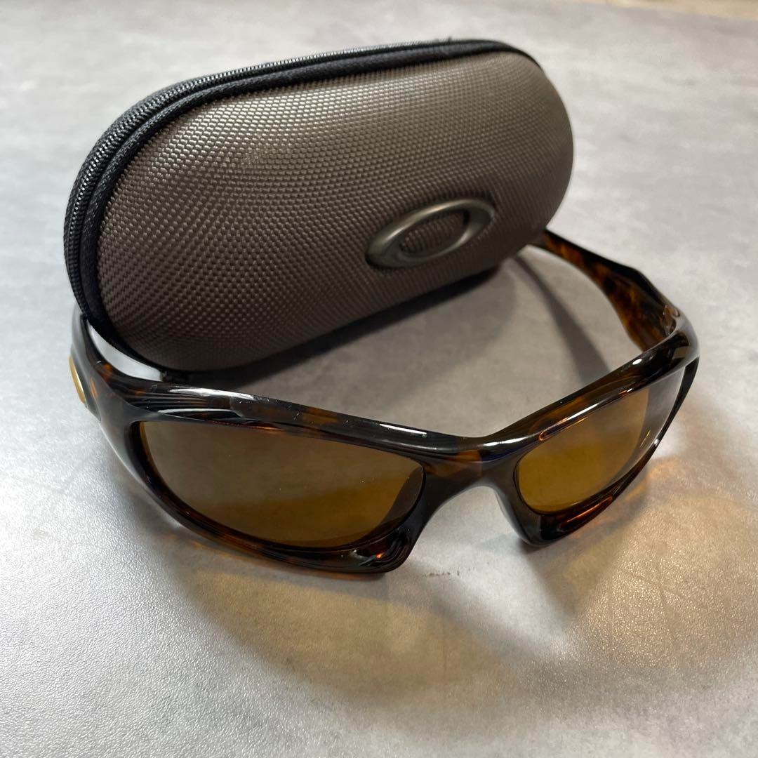 OAKLEY Monster Dog Vintage Sunglasses Brown Frame used From Japan