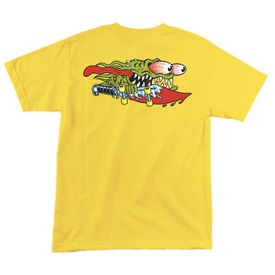 Santa Cruz Keith Meek SLASHER Skateboard T Shirt DAISY YELLOW | eBay