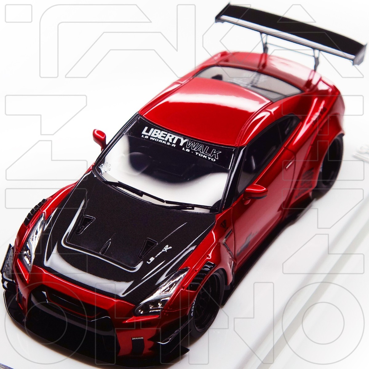 NISSAN GT-R R35 Liberty Walk LB Type 2 2017 MAKE UP EIDOLON 1:43