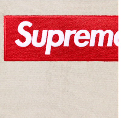 Supreme Box Logo Hooded Sweatshirt Bogo Stone Natural FW24 Size XL