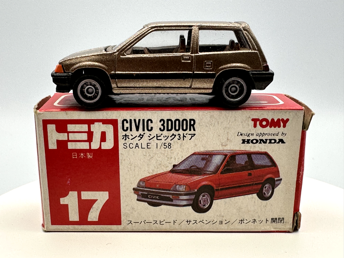 TOMICA TOMY POCKET CARS #17 HONDA CIVIC 3-DOOR HATCHBACK, CUSTOM
