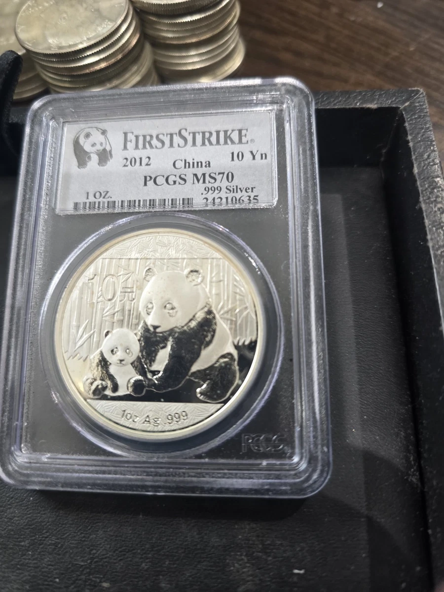 2012 Silver Panda Ms70 In People'S Republic Of China Coins (1949