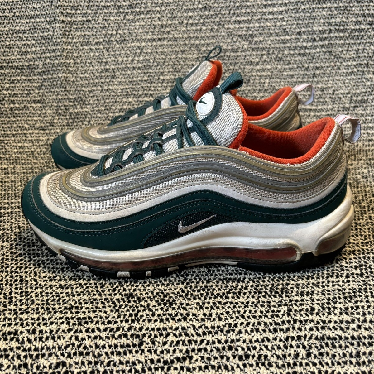 Nike Air Max 97 Miami Hurricanes Rainforest White Orange 921522