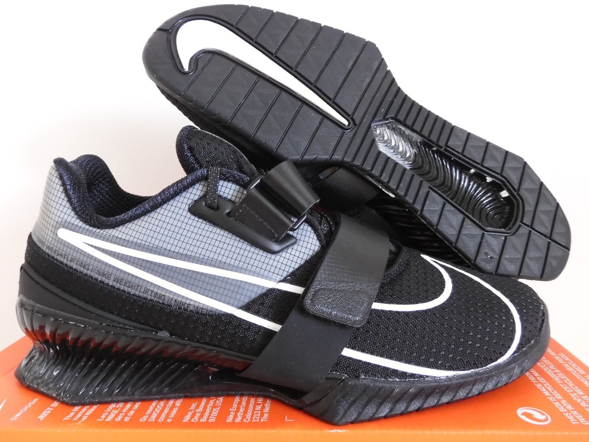 NIKE ROMALEOS 4 BLACK-WHITE-BLACK WEIGHTLIFTING SHOES SZ 9 [CD3463