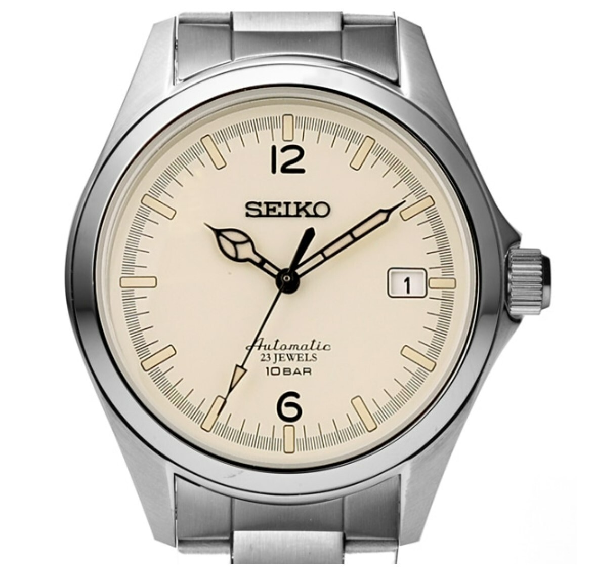 Seiko TiCTAC 40th Anniversary Black Dial Automatic Watch SZSB032