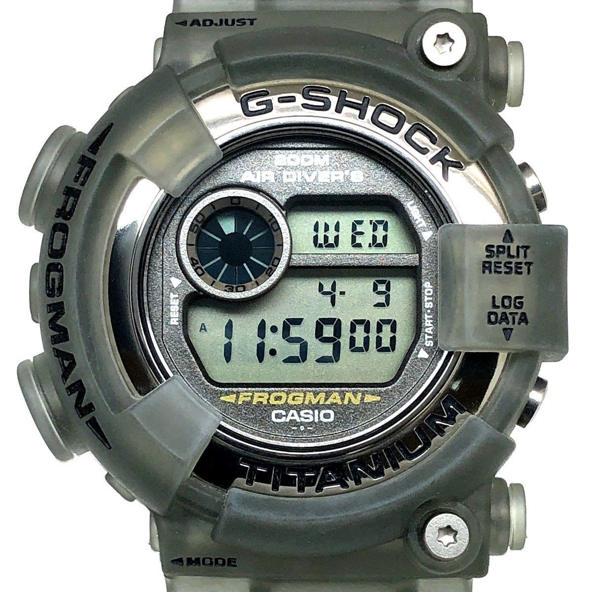 CASIO G-SHOCK DW-8200MS-8T Frogman Smoke Gray Titanium Dive Watch