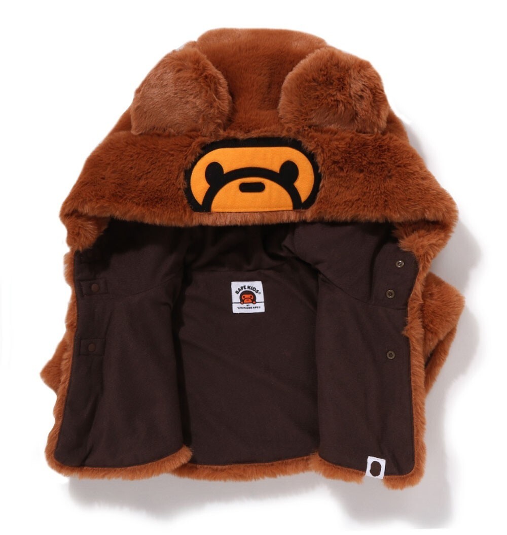 A BATHING APE BAPE KIDS Goods BABY MILO FLUFFY CAPE 2K80382003 | eBay