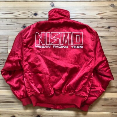 NISSAN NISMO Old Logo Bomber Jacket 90s Apparel HKS Red Size M