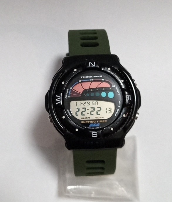 CASIO Surfing Timer 942 SUF-100 Vintage Digital Watch Battery