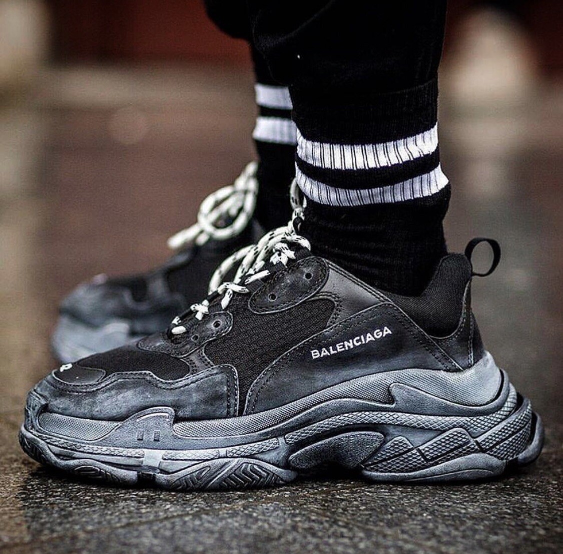 balenciaga triple s Triple Black 40 | eBay