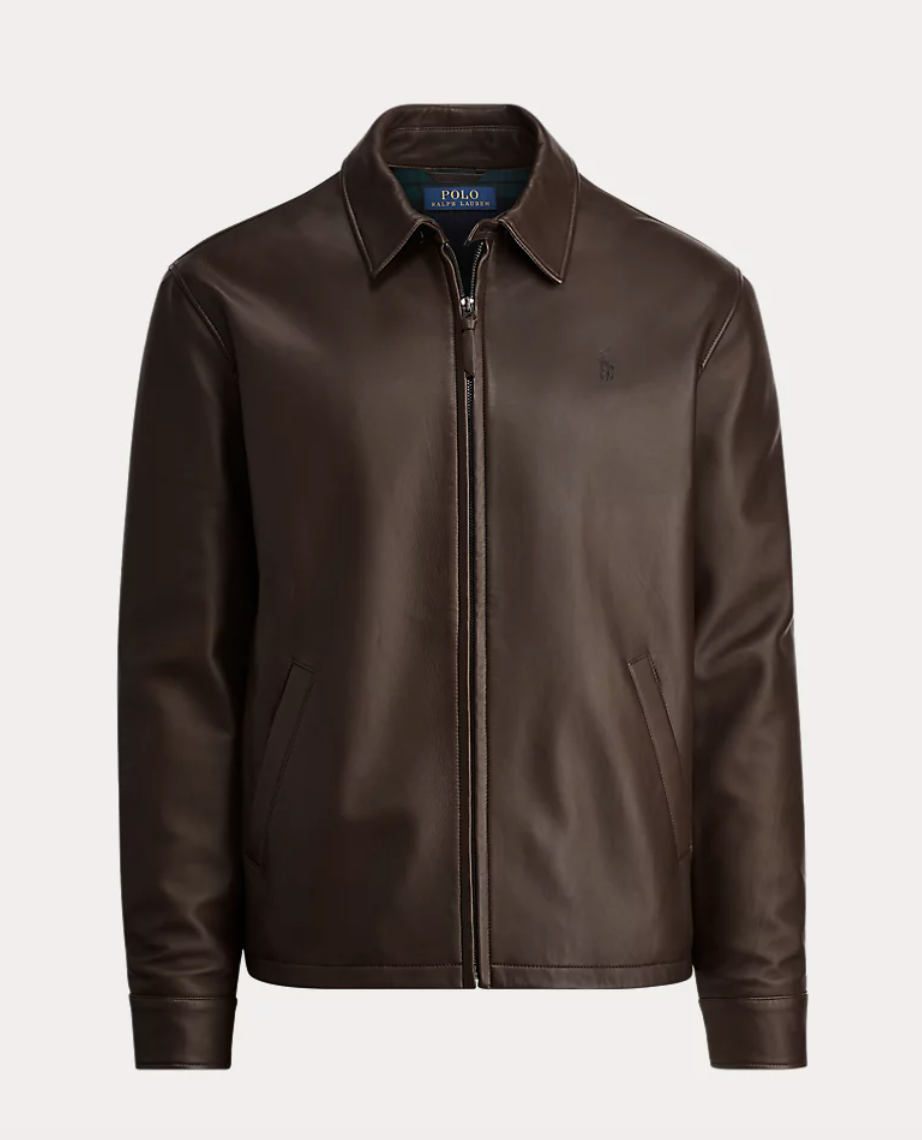 $800 NWT NEW Men's Ralph Lauren Polo Lambskin Leather Jacket