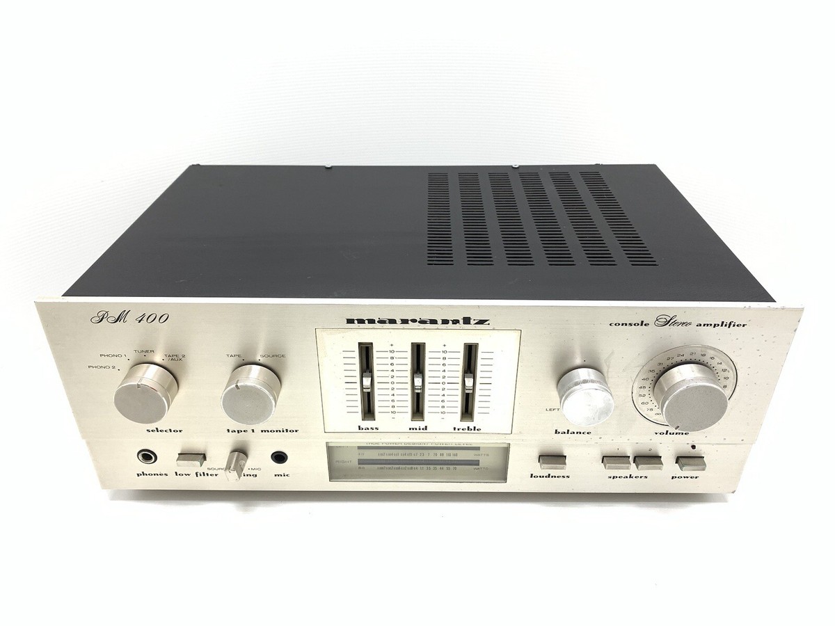 Marantz PM-400 Console Stereo Amplifier 72 Watts RMS Vintage 1980