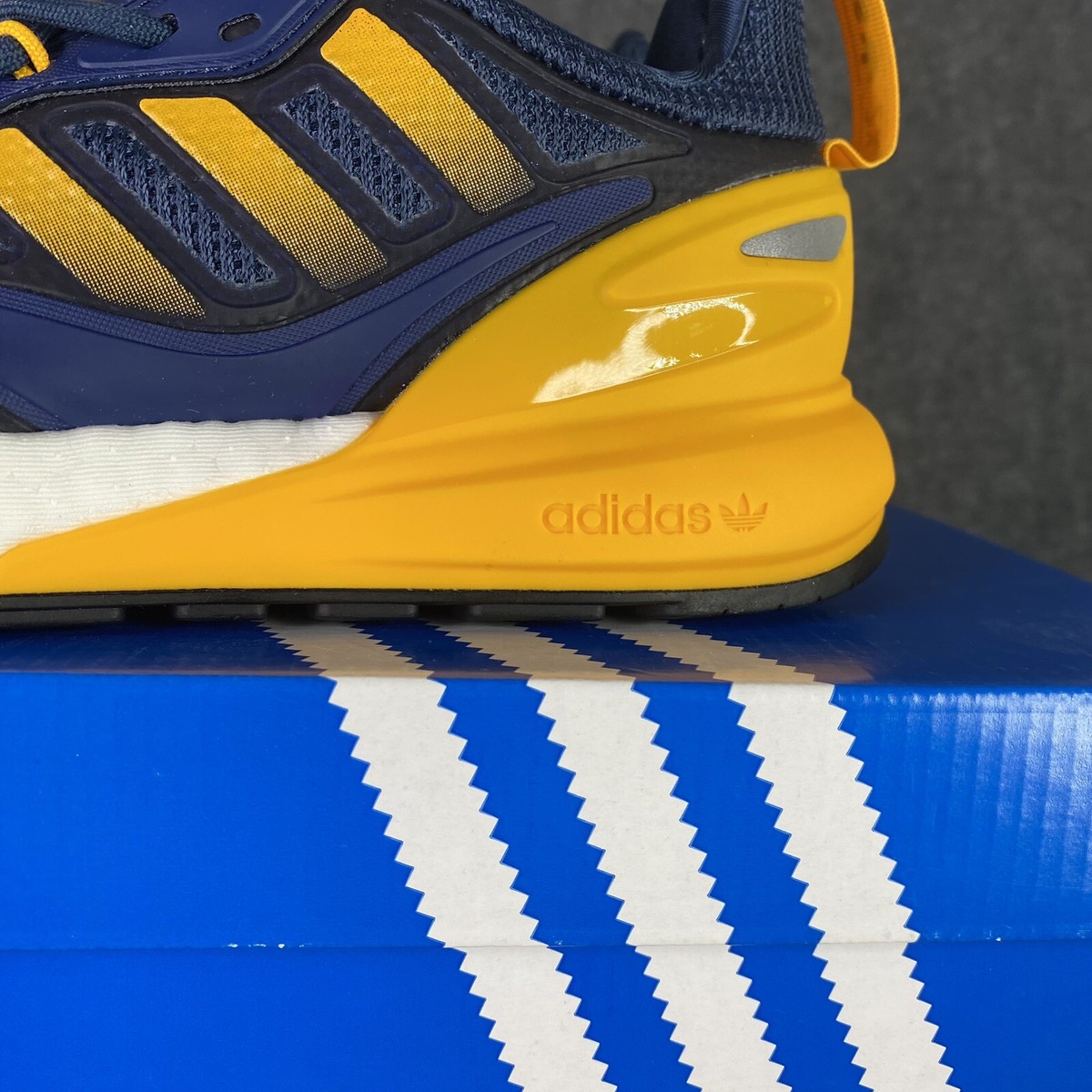 Adidas ZX 2K Boost 2.0 Mens Shoes 5 US Blue Running Trainer