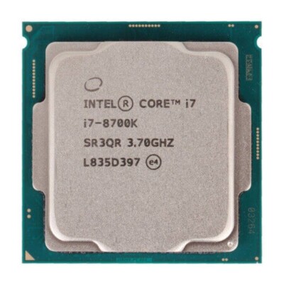 Intel Core i7-8700K 8th Gen 3.7GHz 6 Cores 4.7GHz LGA1151 SR3QR
