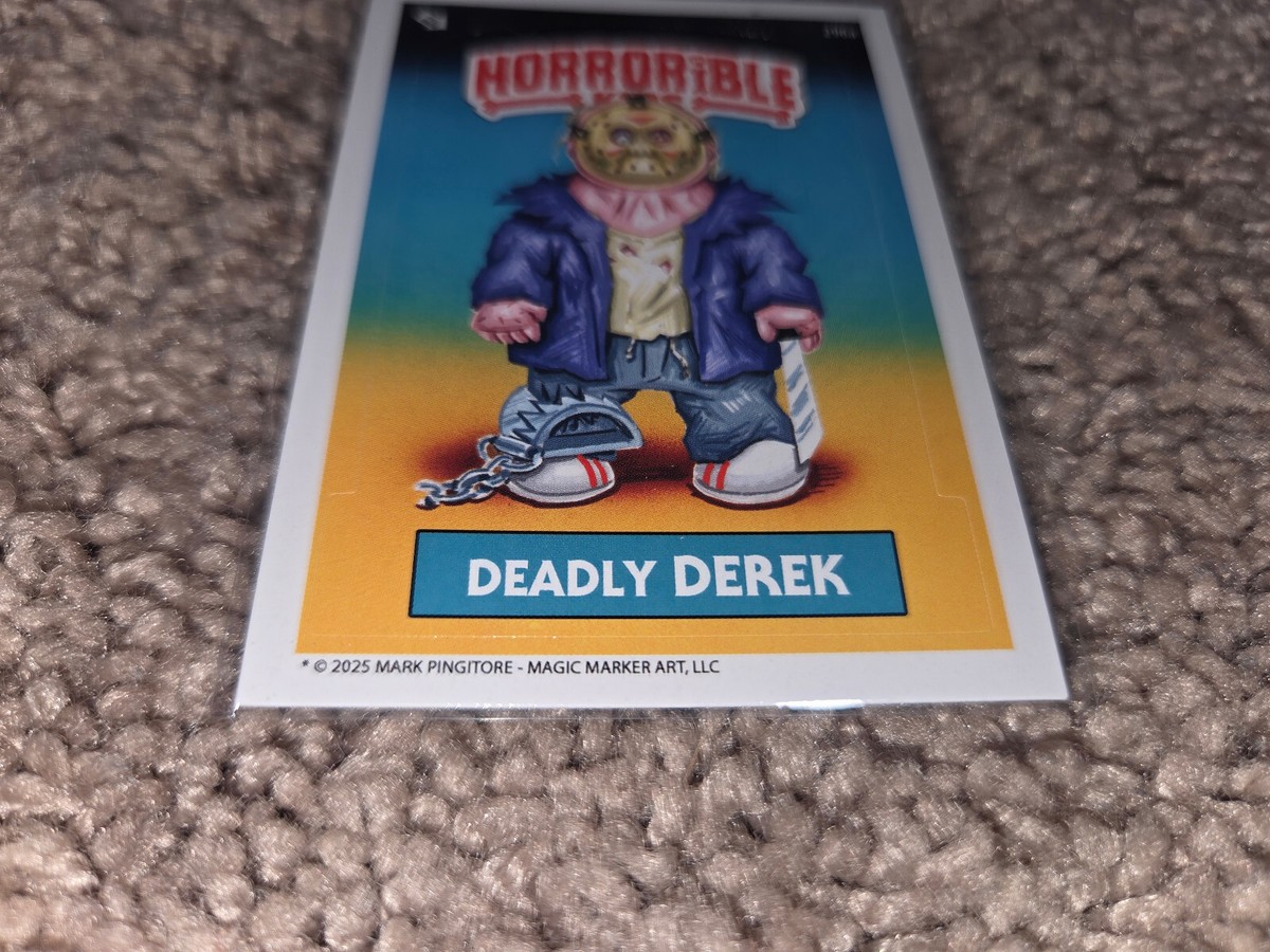 B85: Horrorible Kids Series 9 Deadly DEREK #296a GPK, Garbage Pail