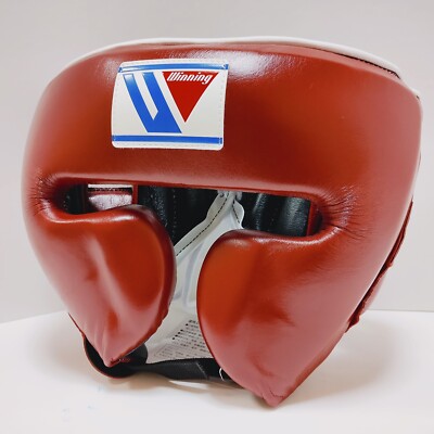 Winning Boxing Head Gear Face Guard Type CO-FG-2900 Size L Brown