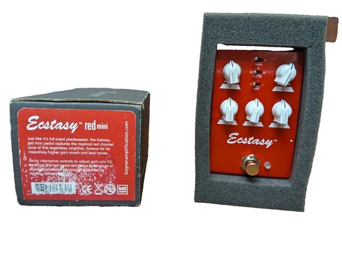 Bogner Ecstasy Red Mini Overdrive Pedal Good | eBay
