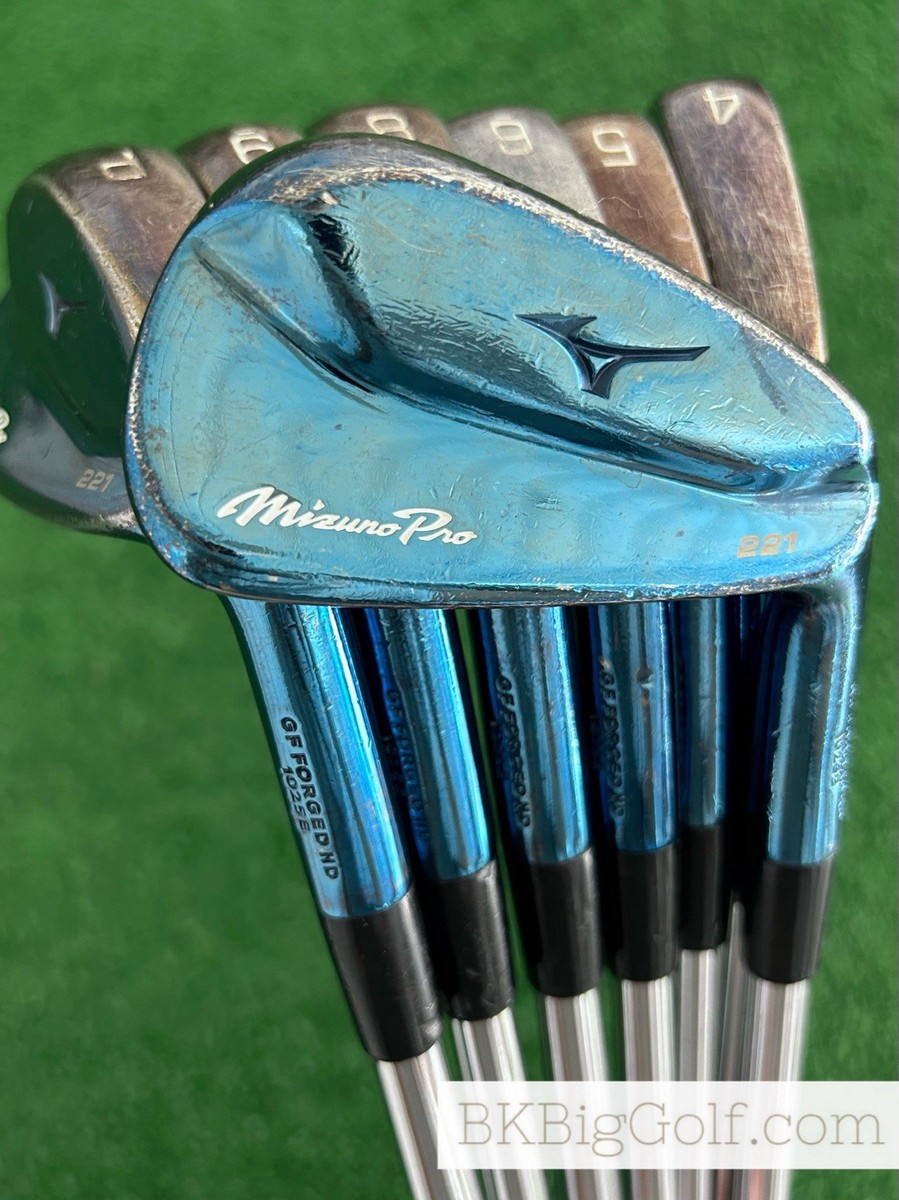 Mizuno Pro 221 Limited Edition Blue Ion Forged Iron Set | eBay