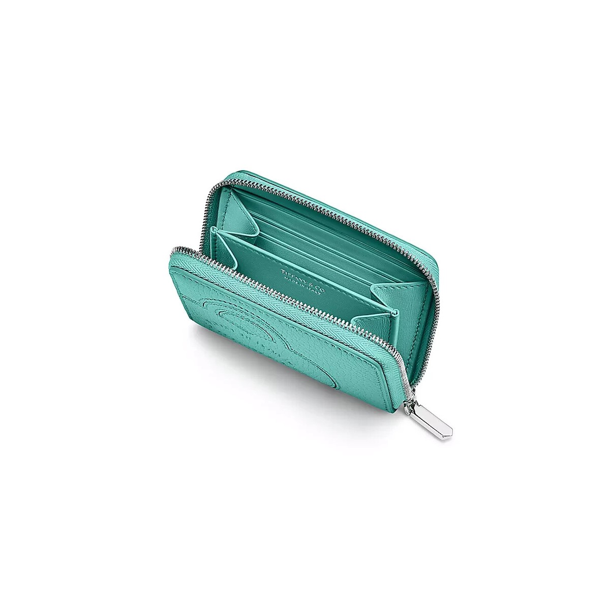 Return to Tiffany™ Small Zip Wallet Tiffany Blue Leather Stylish