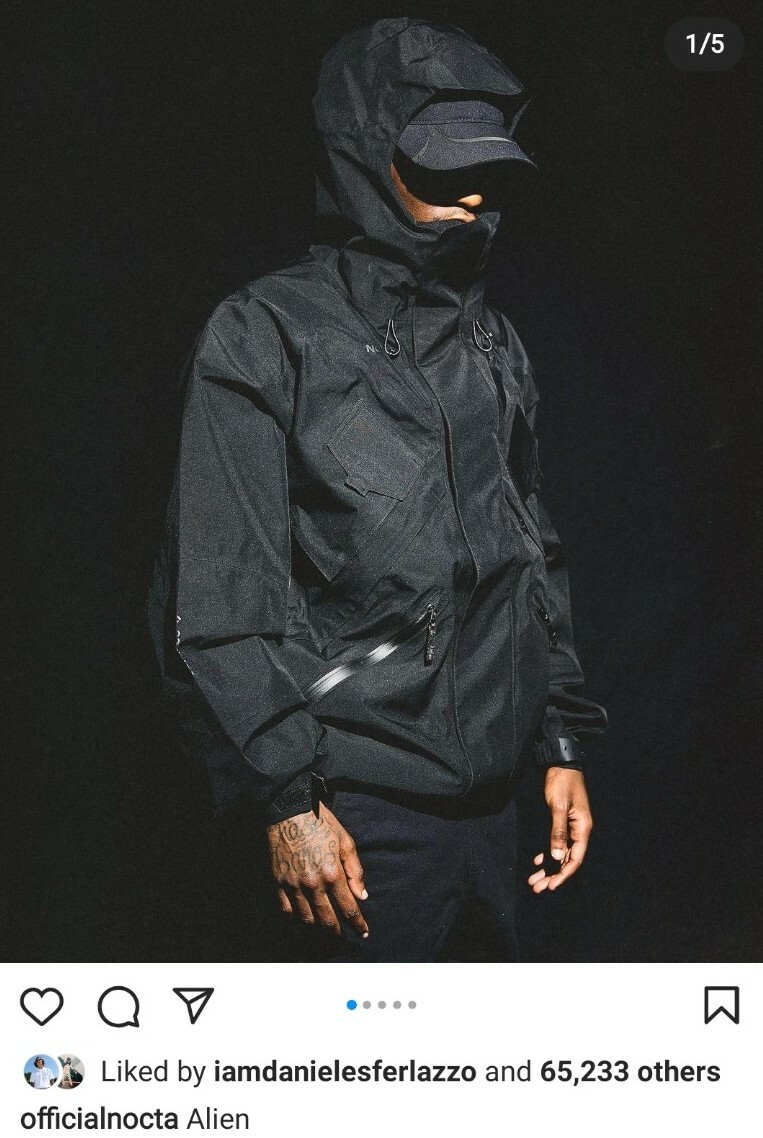 Nike x Nocta Gore Tex Alien Jacket M black Lab drake coat | eBay