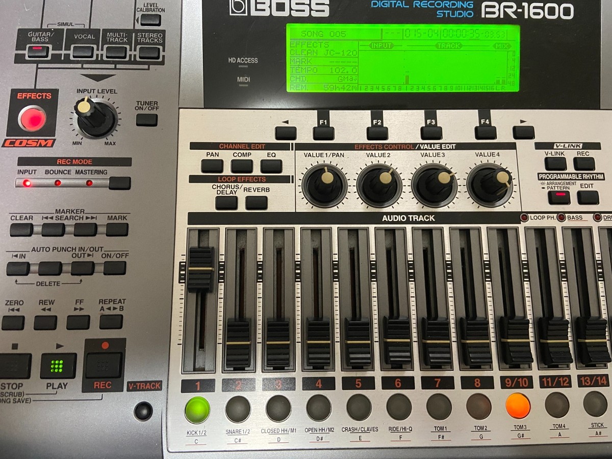 BOSS BR-1600CD Digital Multi Track Recorder Recording Studio CD