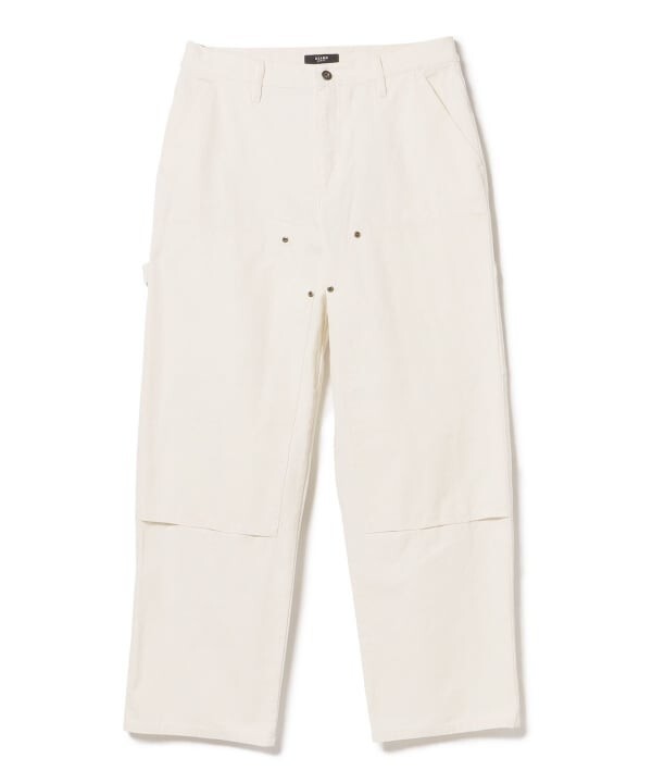 ASK availability First) BEAMS Semi-wide double knee painter pants