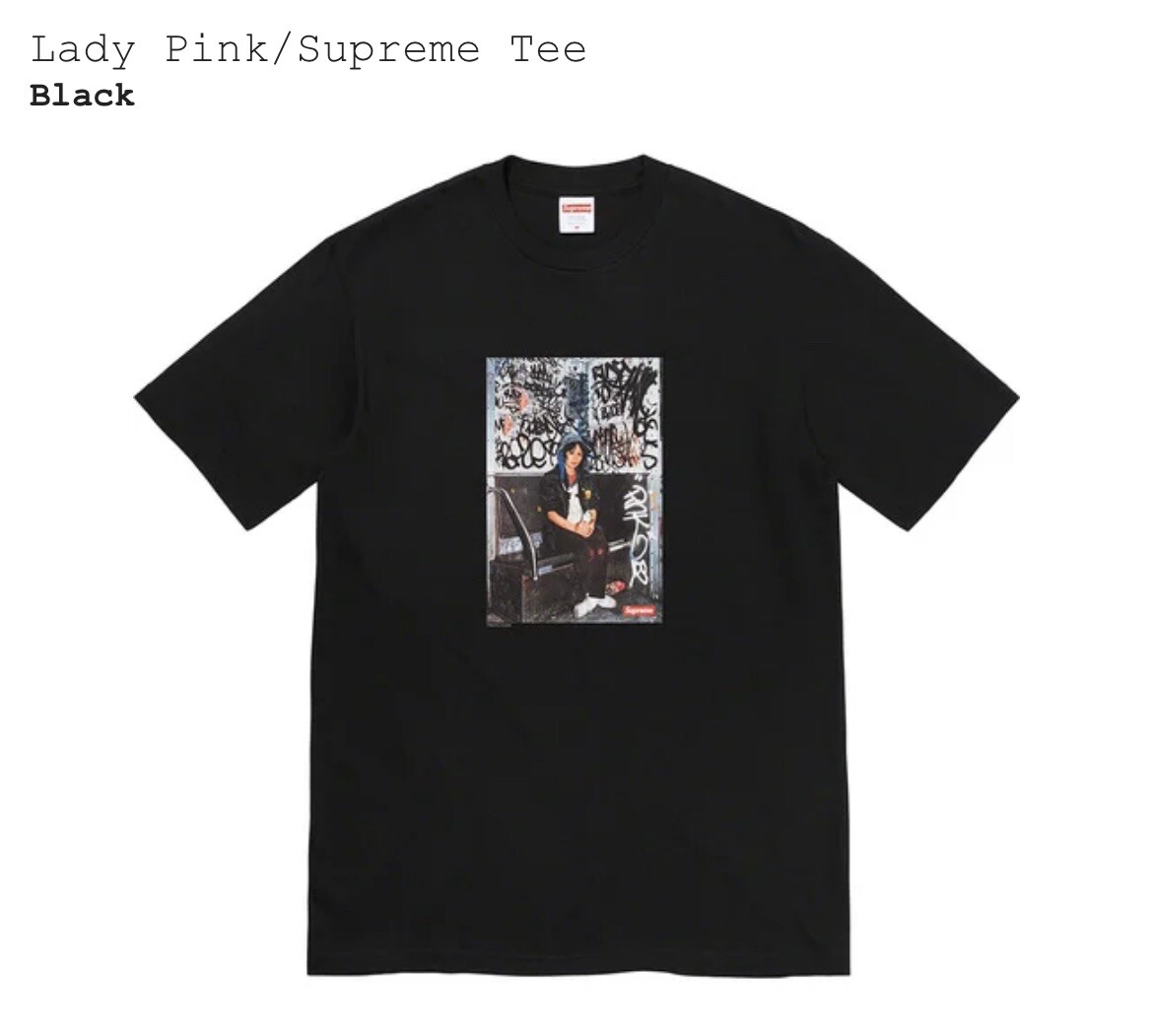 Brand New Supreme® x Lady Pink Tee - Black - Size Medium - FW21