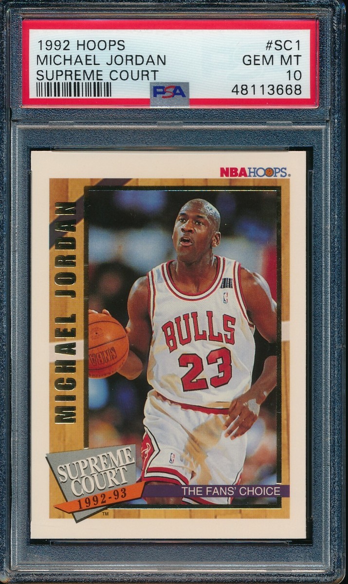 PSA 10 MICHAEL JORDAN 1992-93 HOOPS Supreme Court Chicago Bulls