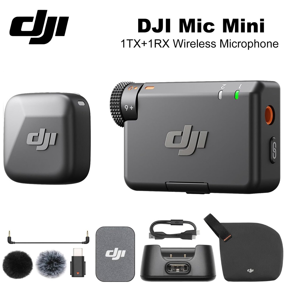 DJI Mic Mini 400m Wireless Lavalier Microphone Detail-Rich Audio