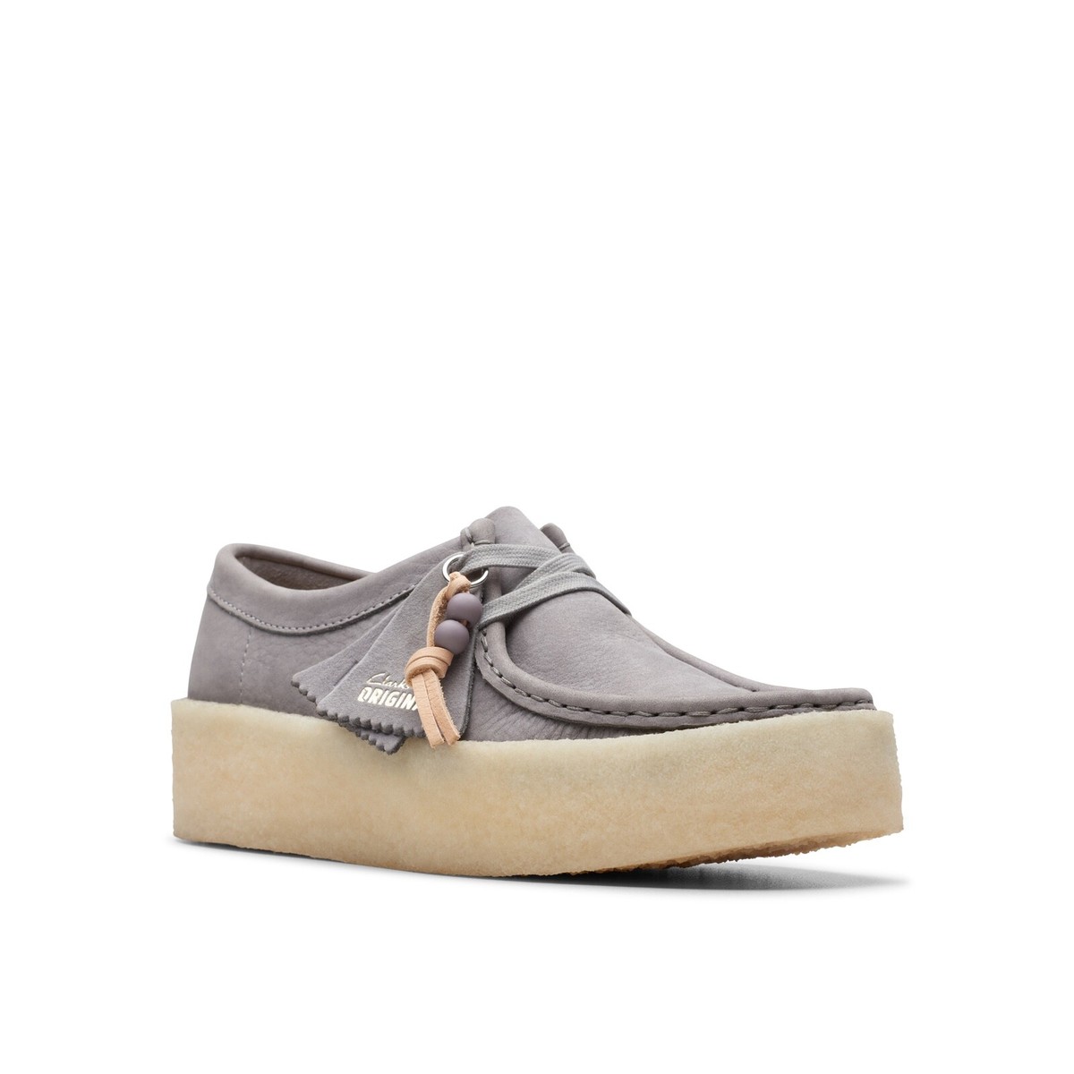 Clarks Originals Women's Wallabee Cup Steel Grey Nubuck 26175660