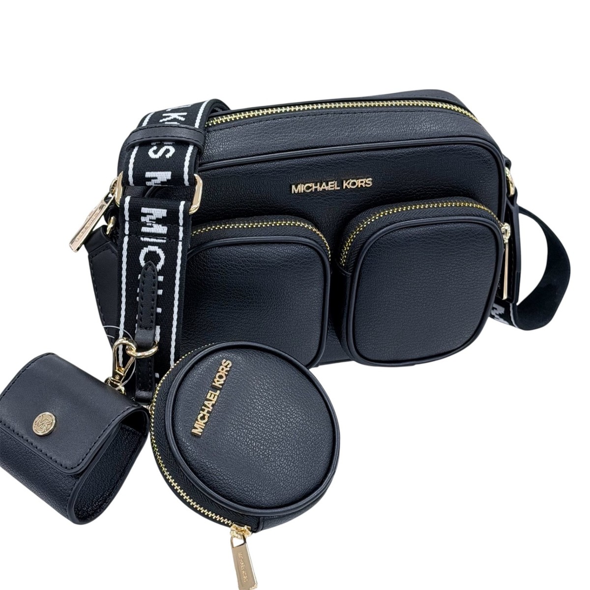 Michael Kors Jet Set Item MD Pocket Crossbody Tech Attached