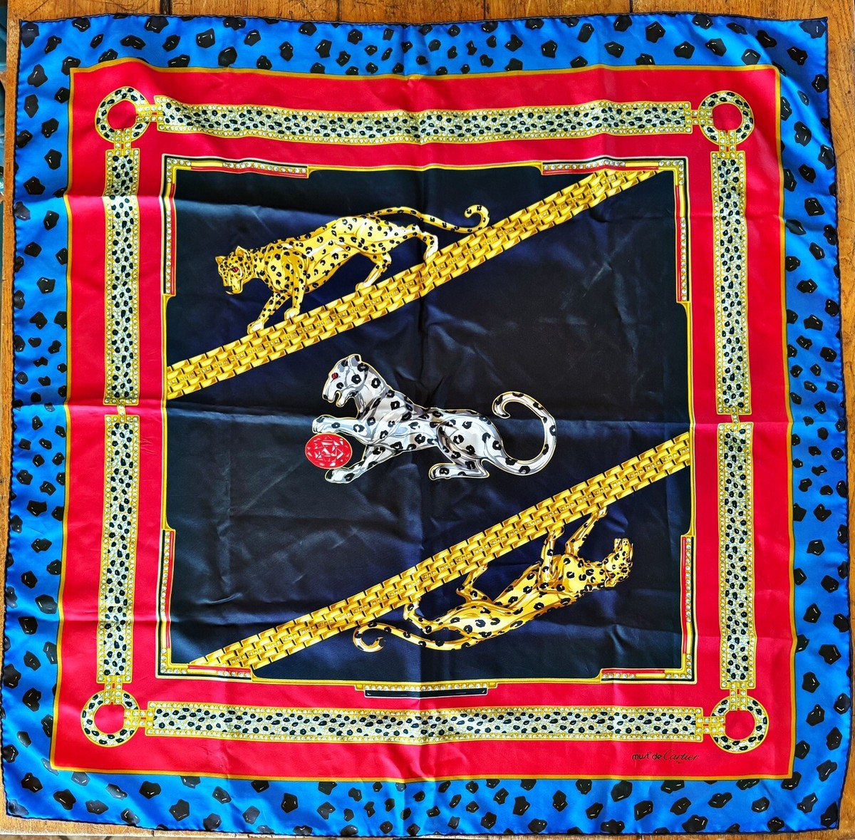 Cartier 星座デザイン シルクスカーフ Cartier 星座デザイン シルク