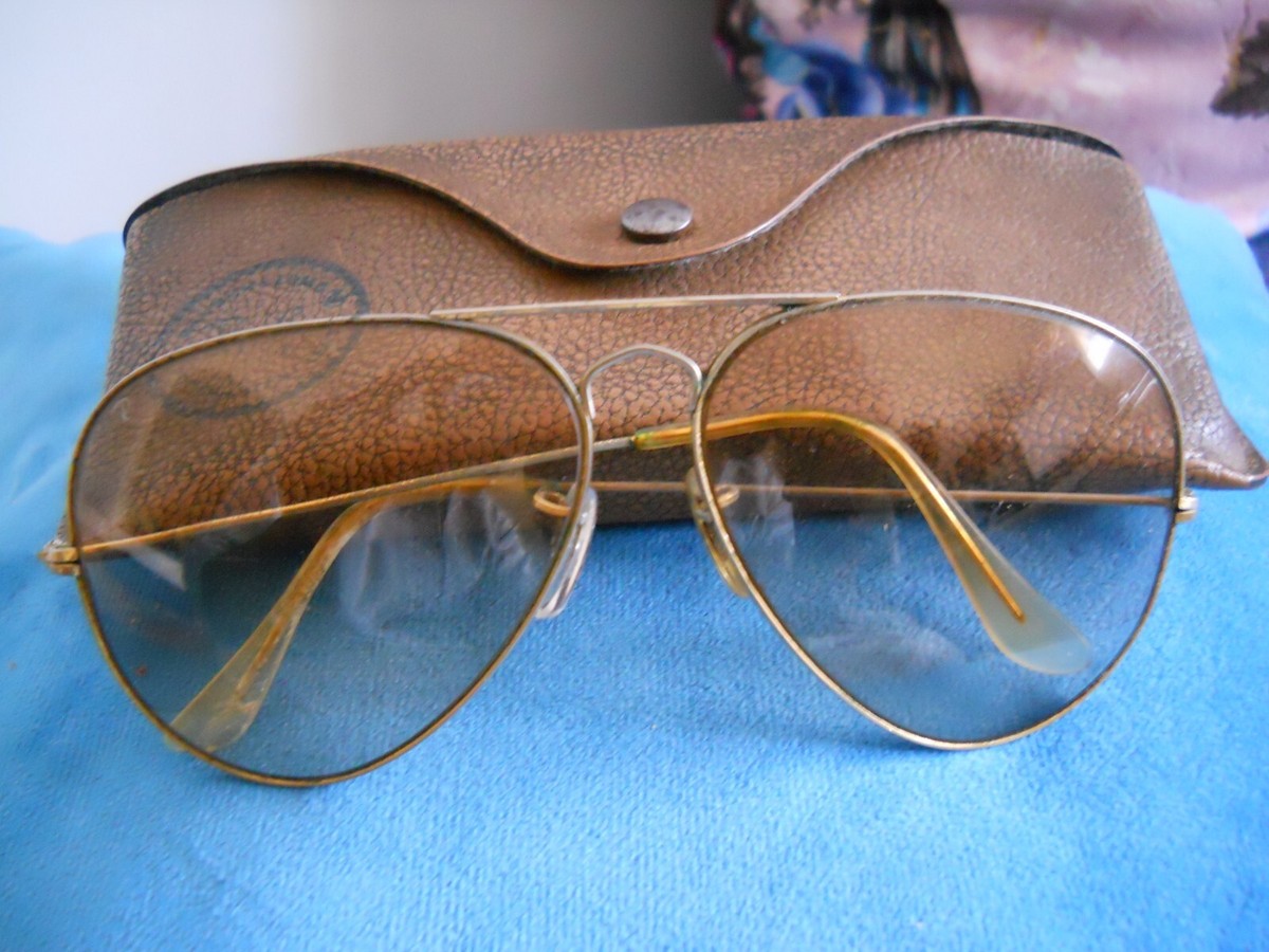 Vintage RAY-BAN B&L 62[ ]14 Amber Shooting Driving Aviator