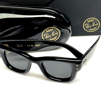 Ray-Ban X A$AP Rocky Wayfarer Puffer Ultra Black Sunglasses Awge
