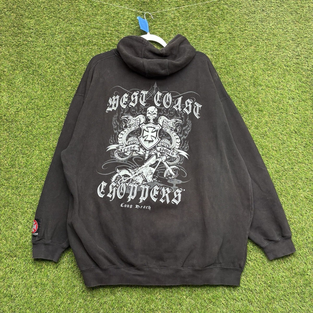 West Coast Choppers Hoodie Mens Large Gothic Graphic Jesse Pinkman