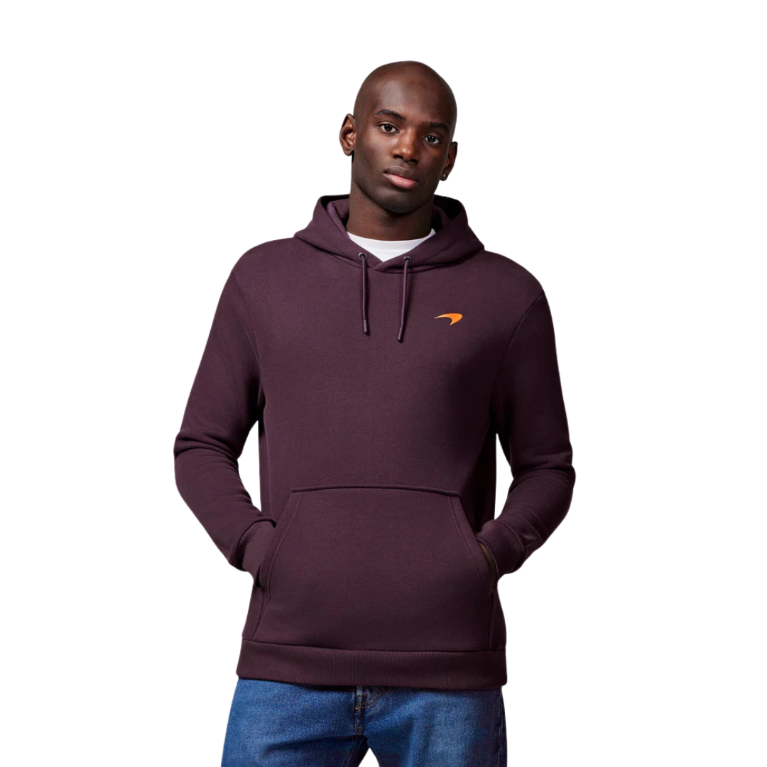 McLaren 2024 Unisex Born To Race Hoodie PLUM PERFECT Size M TU6021
