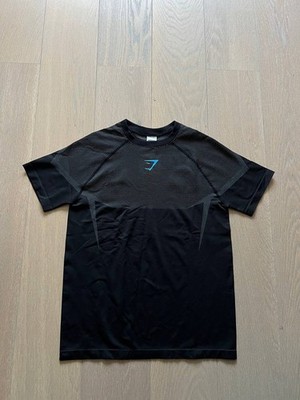 Gymshark Onyx V5 5.0 Black/Blue T-Shirt David Laid (M) | eBay