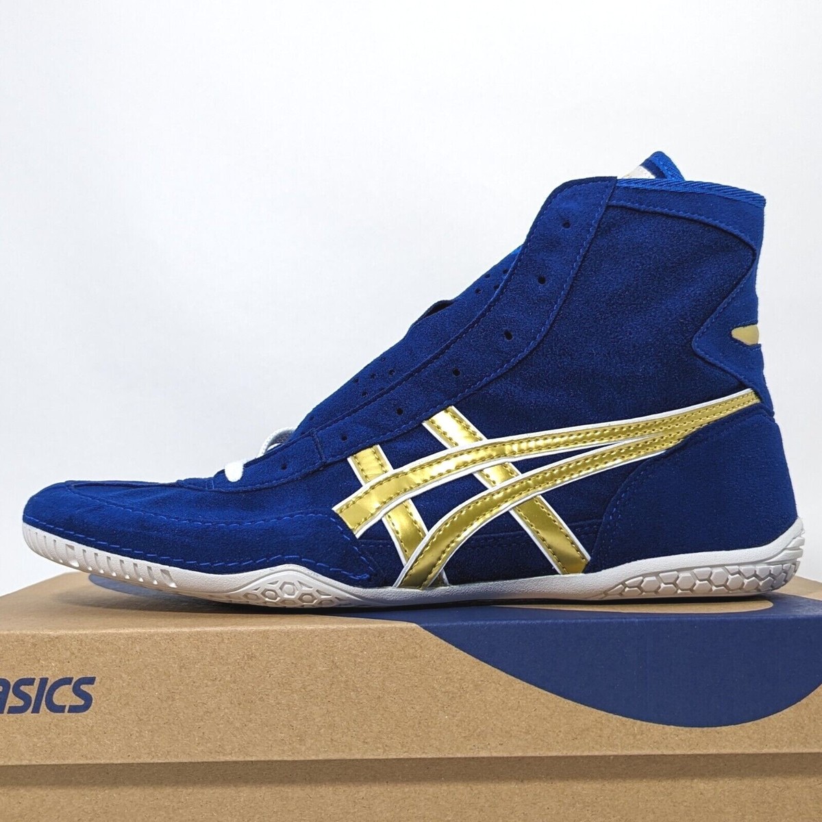 ASICS Wrestling Shoes 1083A001 EX-EO Blue/Gold(White) (TWR900