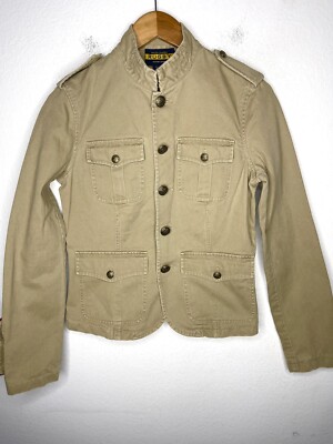 Ralph Lauren Rugby 4 Navy Beige Band Jacket RRL Military Polo Coat