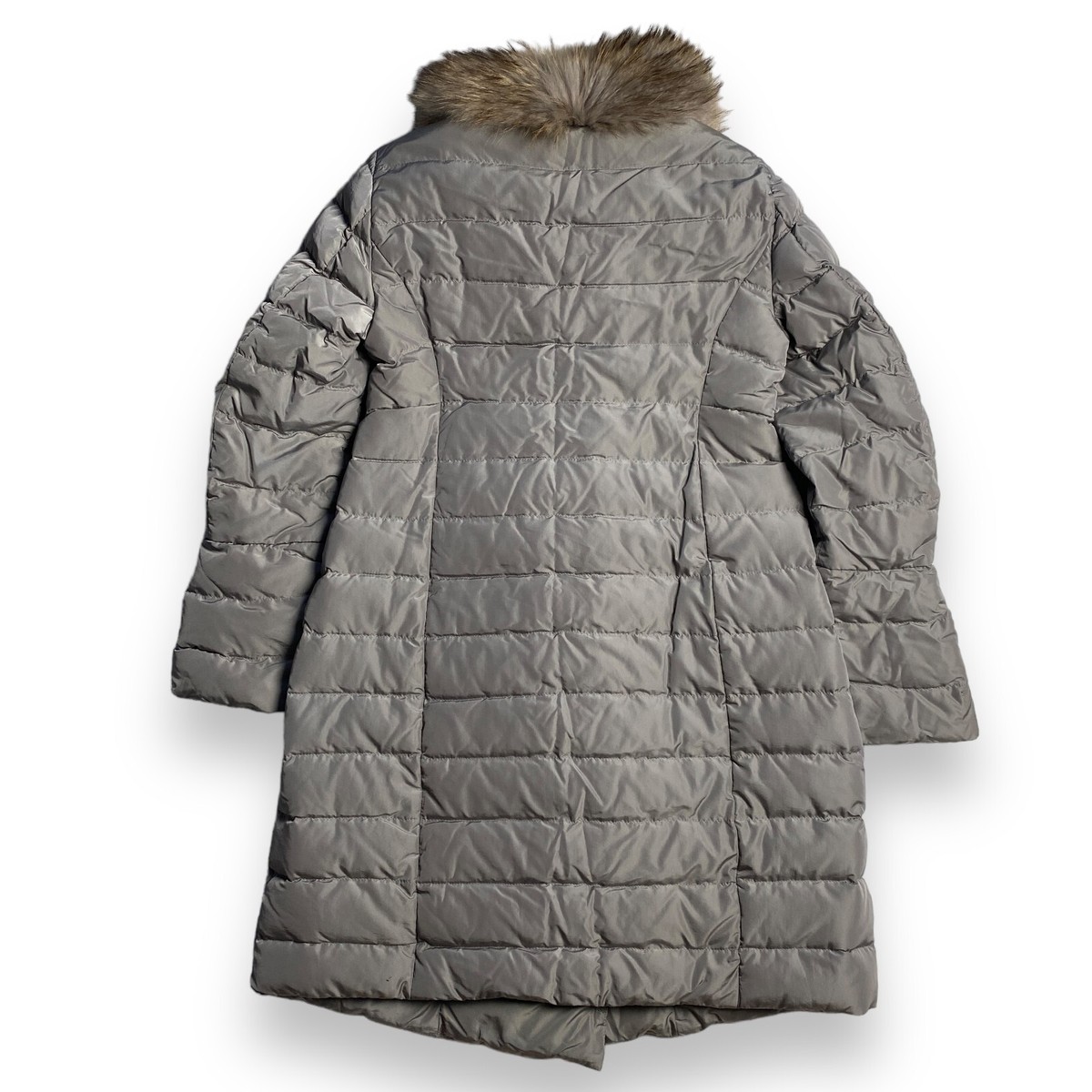 Vintage Moncler JOHAFUR Gray Women Down Coat Size 1 S | eBay